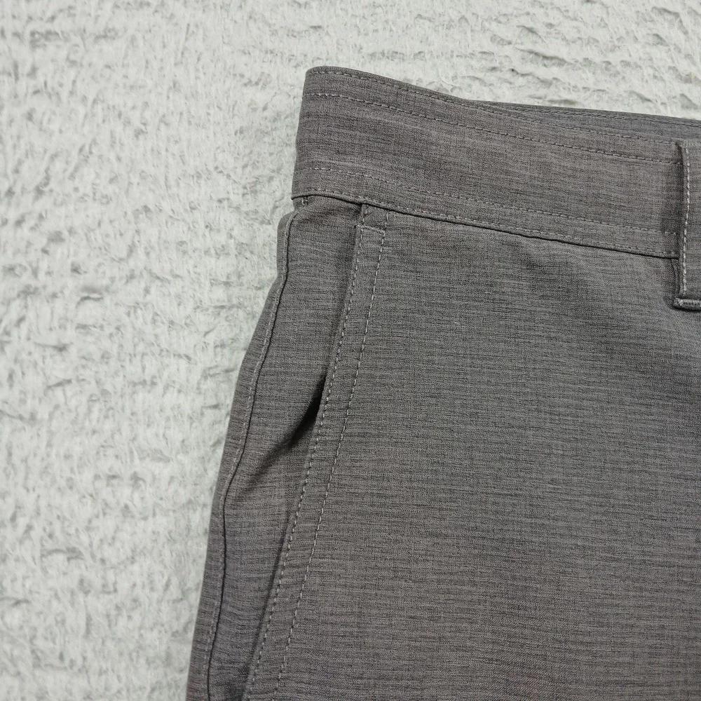 PGA Tour Men's Golf Shorts Size 34‎ Grey Heathered Performance Active EUC